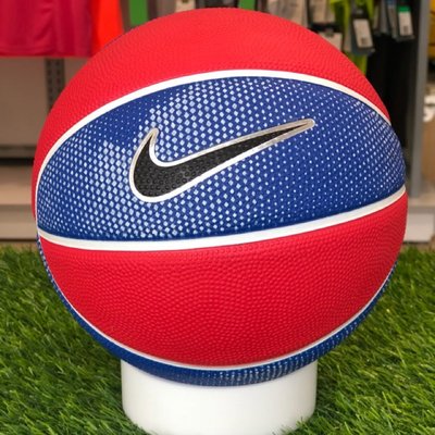 【斯伯特】NIKE 藍黃色 紅藍色 室外 軟橡膠 深溝 耐磨 3號 小球 簽名球 籃球