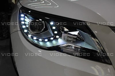 巨城汽車精品 福斯 08-11 TIGUAN 原廠型 大燈 總成 DRL 日行燈 搭配 HID 效果100分 新竹威德
