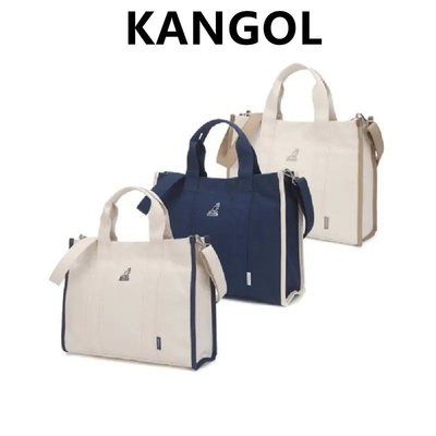 【熱賣精選】Kangol 韓國代購 手提帆布包 斜挎包 托特包 購物袋40912