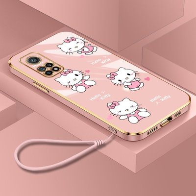 卡通可愛 Hello Kitty 手機殼兼容小米米 10T Pro 10 Lite Zoom 10 Pro 9T Pro