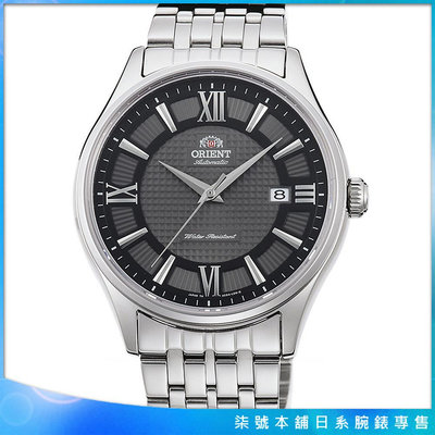 【柒號本舖】ORIENT 東方錶經典機械鋼帶錶-黑 # SAC04003A (原廠公司貨)