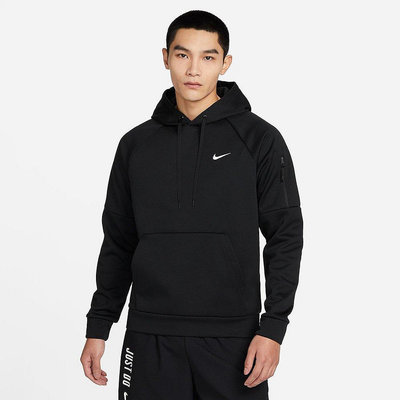 NIKE THERMA-FIT HOODIE PO 帽T 黑色 運動 臂帶 小勾 男款 DQ4835-010