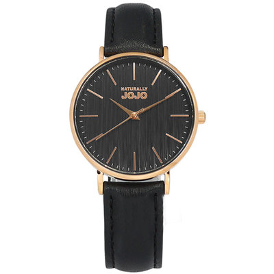 【時光鐘錶公司】NATURALLY JOJO JO96932-88R 簡約木紋轉動愛情皮革腕錶 情人節禮物男錶女錶 錶