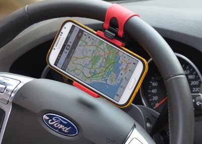 汽車方向盤手機夾車載手機架支架手機支架 手機夾 懶人夾 吊掛式 導航架 導航支架 車上型導航架 GPS架