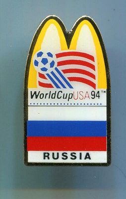 1994年 美國 世界杯足球 FIFA 章 徽章 麥當勞 俄羅斯