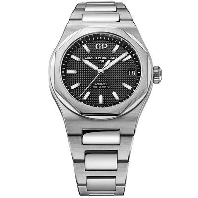 GP 芝柏錶 Laureato 桂冠系列 81010-11-634-11A 機械錶 黑色面盤 藍寶石鏡面 不鏽鋼錶帶