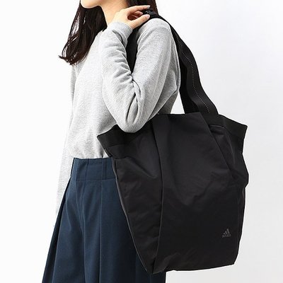 【Mr.Japan】日本限定 adidas 愛迪達 肩背包 購物袋 簡約 大容量 外出 極簡 低調 黑 預購款