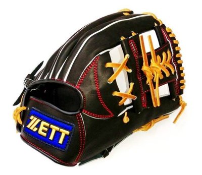 野球人生---ZETT 棒壘球手套 黑色 內野工字檔