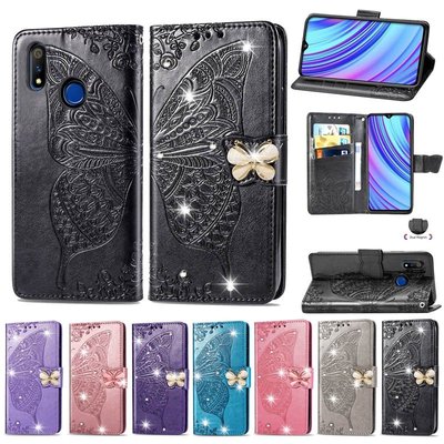 翻蓋手機殼OPPO A9 A5 2020 F11 F9 Realme 3 Pro A5S A3S皮革錢包卡夾鑽石手機殼-337221106