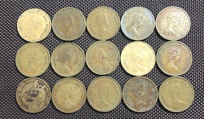 197X年代香港維多利亞伍毫(50CENT)硬幣XF極美品項(單枚價)
