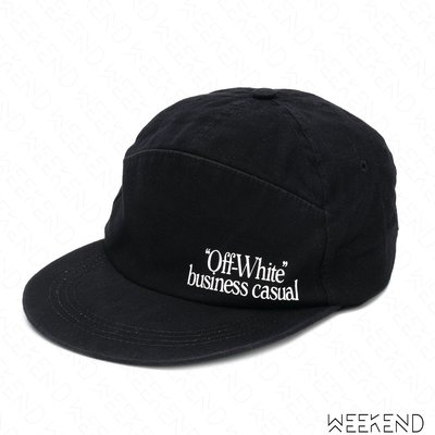 【WEEKEND】 OFF WHITE Business Casual 棒球帽 鴨舌帽 潮帽 帽子 黑色 18秋冬