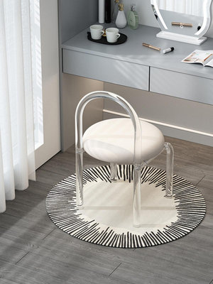 專場:亞克力椅子臥室化妝凳北歐水晶餐桌椅輕奢風透明梳妝凳