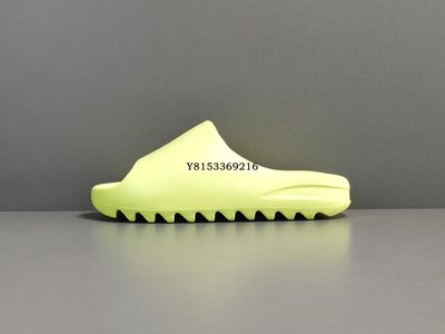 Adidas Yeezy Slide  ＂Glow Green＂熒光綠 經典休閒拖鞋 GX6138男鞋