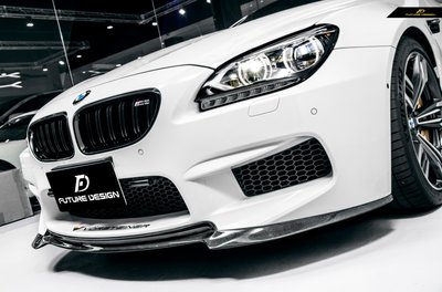 【政銓企業有限公司】BMW F06 F12 新款M6專用 V款 V牌 1:1高品質 雙面 卡夢 抽真空 前下巴 免費安裝