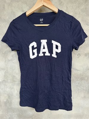 Gap logo 短袖上衣（深藍）