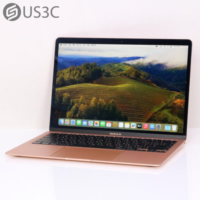 【US3C-高雄店】2020年 Apple MacBook Air Retina 13吋 M1 8C7G 8G 256G 金色 UCare延長保固6個月