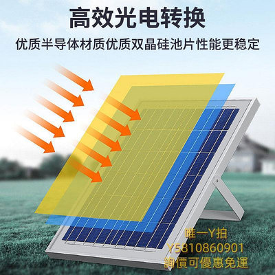 太陽能板戶外太陽能手機usb5V12伏蓄電池光伏充發電板便攜式