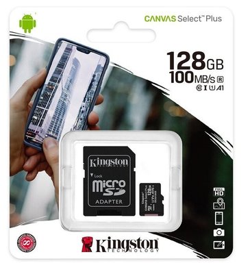 [羊咩咩3C] 金士頓Canvas Select Plus MicroSDXC/U1 SDCS2 128GB 記憶卡