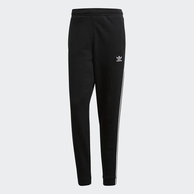 【IMPRESSION】adidas 3-STRIPES SWEAT PANTS 黑色 縮口褲 修身 CW2981