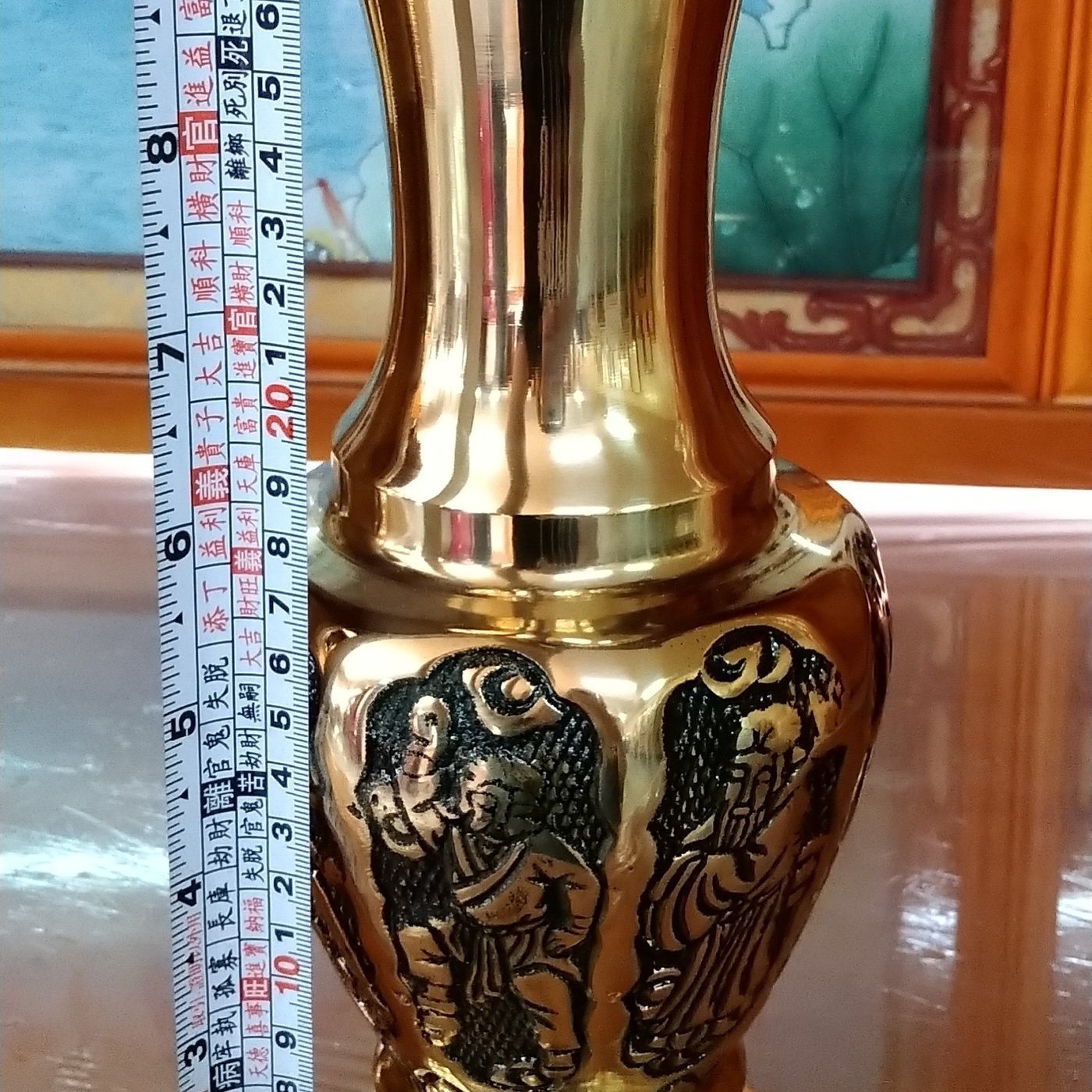 拜拜用銅花瓶一尺八仙花瓶現貨臺灣製造 Yahoo奇摩拍賣