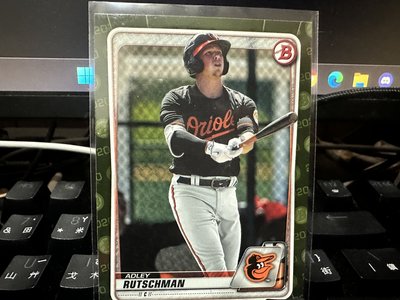 : 2020 Bowman Prospects Camo #BP-50 Adley Rutschman RC