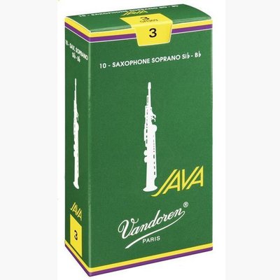 §唐川音樂§【Vandoren Java Green Soprano Reeds 薩克斯風 高音 Java 綠盒 竹片 10片裝】(法國)