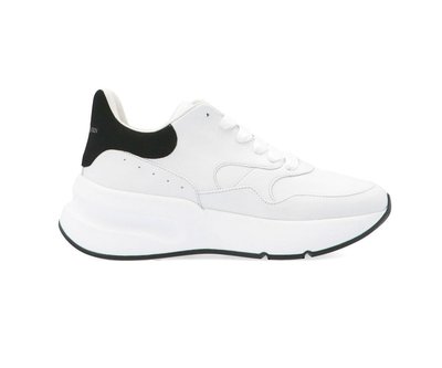 [全新真品代購-SALE!] Alexander McQueen 白色黑尾 增高鞋 / 厚底鞋 (麥昆)