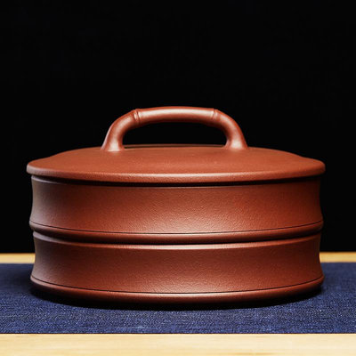 宜興紫砂茶葉罐中式儲存茶缸普洱茶餅收納包裝醒茶罐陶瓷密封罐子