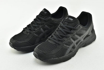 【實拍】ASICS 亞瑟士 GEL-CONTEND 4 黑色 全黑 慢跑鞋 4E寬楦 男女鞋