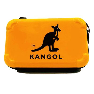 【AYW】KANGOL BAG 多功能收納硬殼包 輕便小包 手拿 旅行盥洗包 化妝包 外出包 斜背包 側背包 英國袋鼠