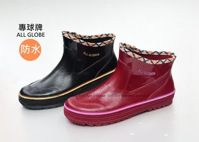 專球牌 女款短筒防水雨鞋 工作廚房鞋 多功能鞋 台灣製造 日本設計