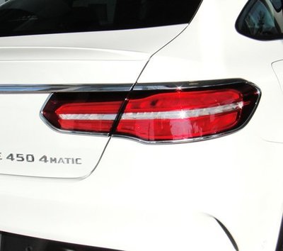 ~圓夢工廠~ Benz 賓士 GLC coupe 15~on GLC250 GLC350 鍍鉻銀車燈框飾貼 後燈框