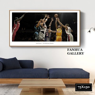 C - R - A - Z - Y - T - O - W - N NBA明星科比喬丹詹姆士史蒂芬柯瑞裝飾橫幅款掛畫雷霸龍美式創意籃球人物掛畫湖人隊騎士隊掛畫