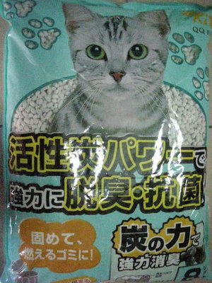 【【旺旺屋】】寵物的家 日本製環品炭力QQ KIT紙砂紙貓砂咖啡、活性碳、特價2包540元