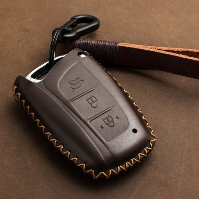 hyundai 韓國現代 Santa Fe 山土匪 汽車 感應鑰匙皮套 ix45 真皮 鑰匙包