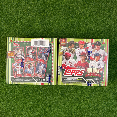 全新 2023 Topps Holiday Baseball Mega Box 假期盒 棒球卡盒 保簽名或物品卡一張