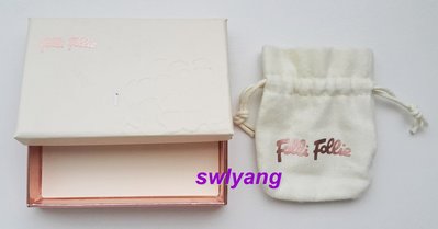 Folli Follie 真品 名牌精品紙盒 包裝盒 logo 絨布袋 防塵袋 耳環 項鍊 手鍊