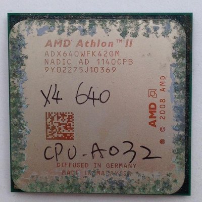 【冠丞3C】AMD X4 640 AM3腳位 CPU 處理器 CPU-A032