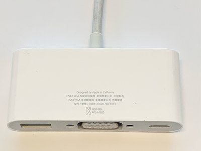 APPLE 原廠 蘋果 USB-C Type-C 轉 VGA 多埠轉接器 支援 VGA 的電視或顯示器