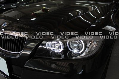 威德汽車 HID BMW 05-08 E90 E91 黑框 LED 光圈 魚眼 大燈 總成