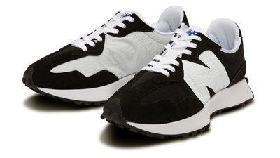 NEW BALANCE MS327LF1 327 LF1 男女款  復古 慢跑鞋 休閒 大N 皮革 黑白配色 全新預購