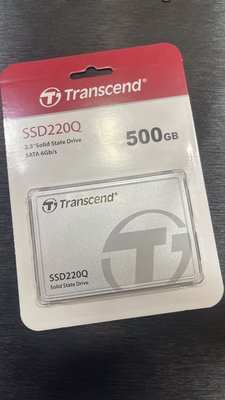 『皇家昌庫』Transcend SSD220Q 500GB 2.5吋 SATAIII SSD固態硬碟 全新 創見