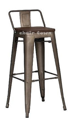 高腳椅/坐高76cm+木面 工業鐵椅/鐵吧椅/酒吧椅/設計鐵椅/工業餐椅/辦公椅/餐椅/高腳椅/吧台椅