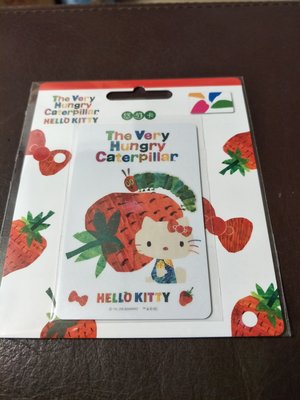 HELLO KITTY 好餓毛毛蟲 悠遊卡 草莓