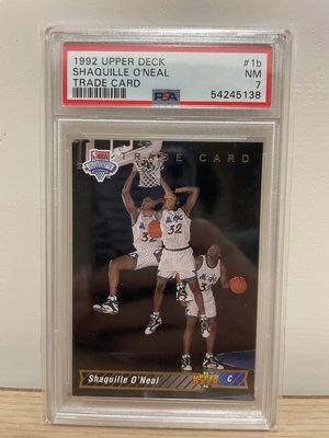 1992 UD #1b Shaquille O'Neal 俠客歐尼爾 交換新人RC PSA鑑定卡