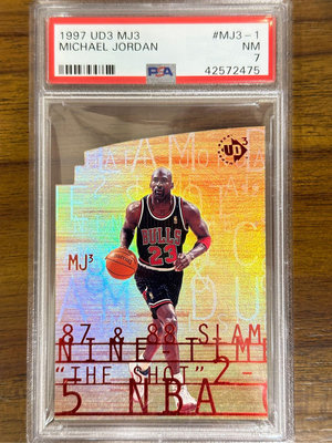 [NBA球卡] 1997-98 Upper Deck UD3 #MJ3-1 Michael Jordan PSA 7