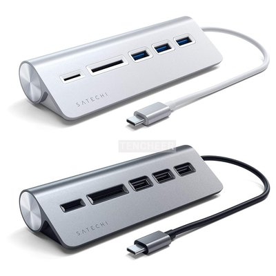 Satechi Type-C Aluminum USB 3.0 Hub &amp; Card Reader 鋁合金 集線器 (含 SD / Micro SD 讀卡器)