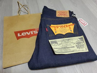 Levis LVC 日本製 501 1955 限定版 日文 片假名 原創 直筒 丹寧 牛仔褲 W32L34