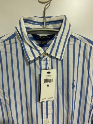 Polo Ralph Lauren 女童短袖洋裝（XL/16)全新