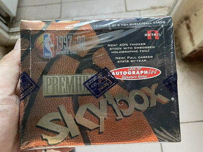 易匯空間 NBA球星1997skybox天價盒18包8張包博天價紅寶石特卡麥迪新秀簽QK1032